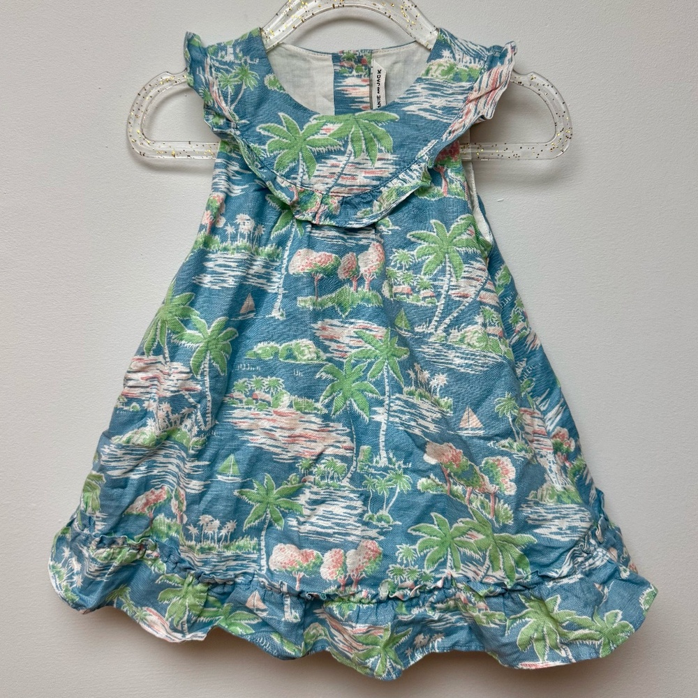 Janie & Jack Dress with bloomers 12-18 Months New with Tags Island Motif